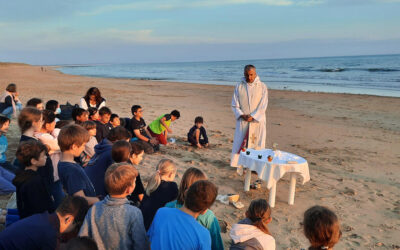 Prier sur la plage