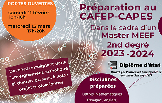 Présentation du Master MEEF 2d degré