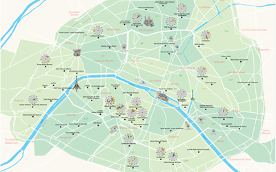 Nouveau : carte et annuaire de l’enseignement professionnel et technologique  à Paris
