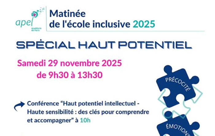 29 novembre 2025 : matinée « École inclusive »